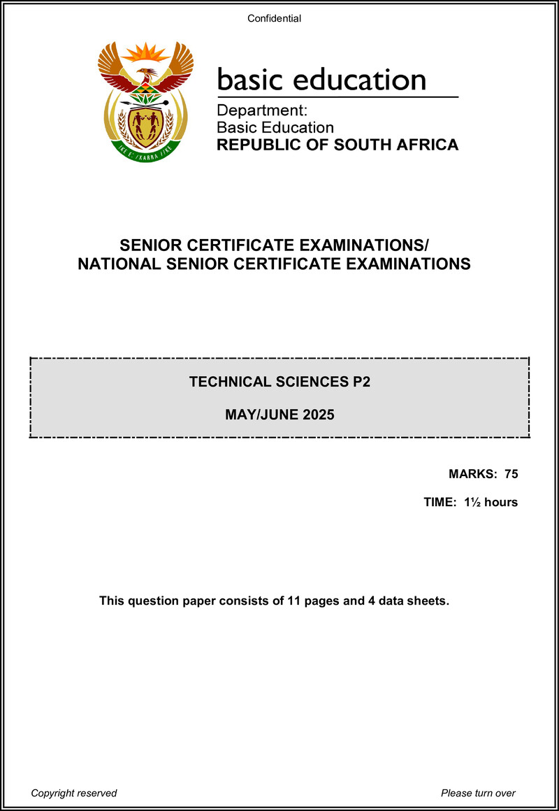 Technical Sciences P2 May June 2025 Eng Gr12