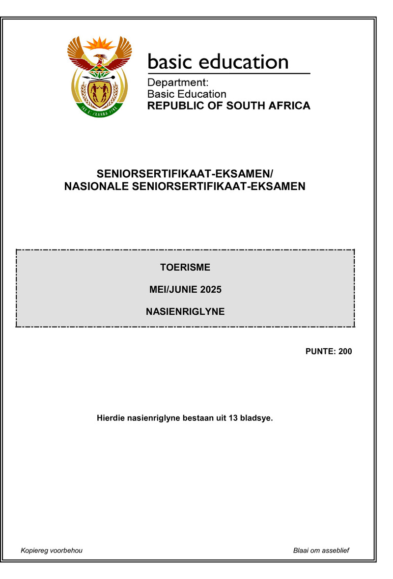 Tourism May June 2025 Mg Afr Gr12