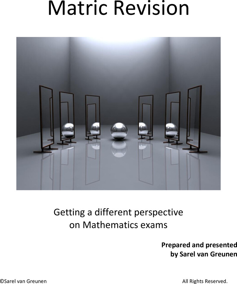 Maths Exam Revison Grade 12