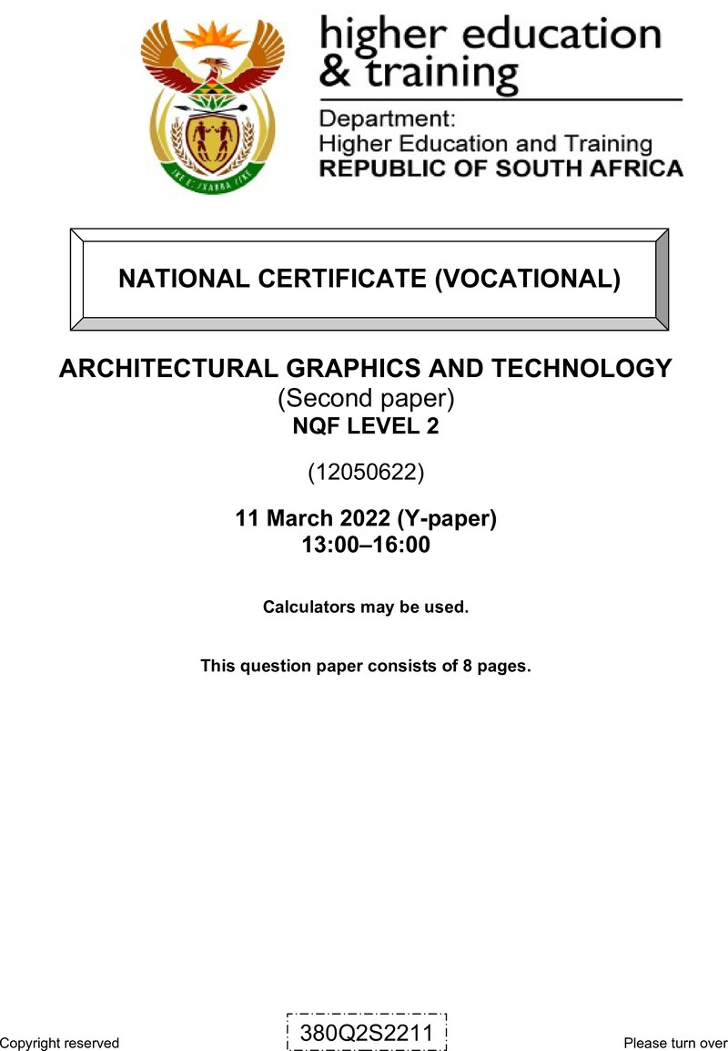 Architectural Graphics And Technology L2 P2 QP Supp Feb 2022 De Jager