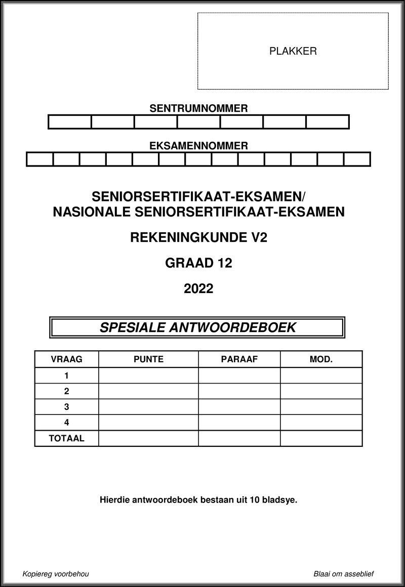 Accounting P2 May June 2022 Answer Book Afr Gr12