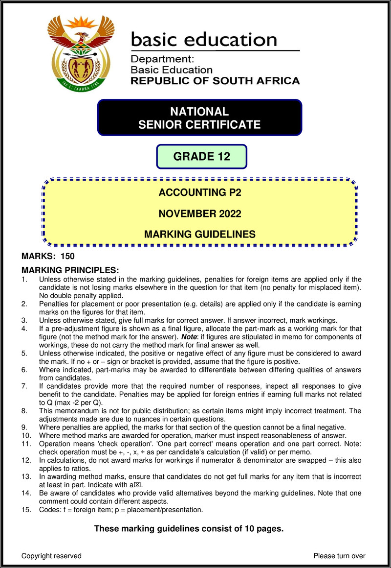 Accounting P2 Nov 2022 Mg Eng Gr12