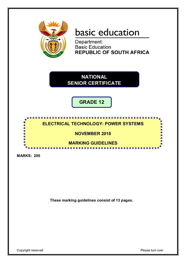 Power Systems Memo 1 (English) Gr12