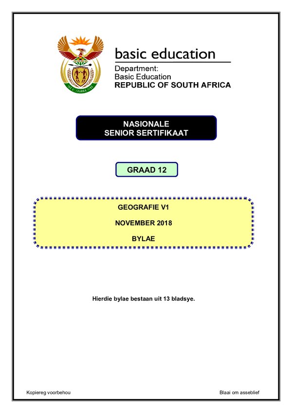 Paper 1 Annexure (Afrikaans) Gr12