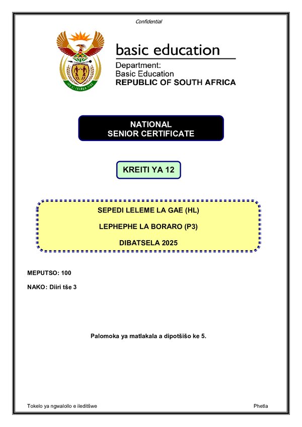 Sepedi Hl P3 Gr12