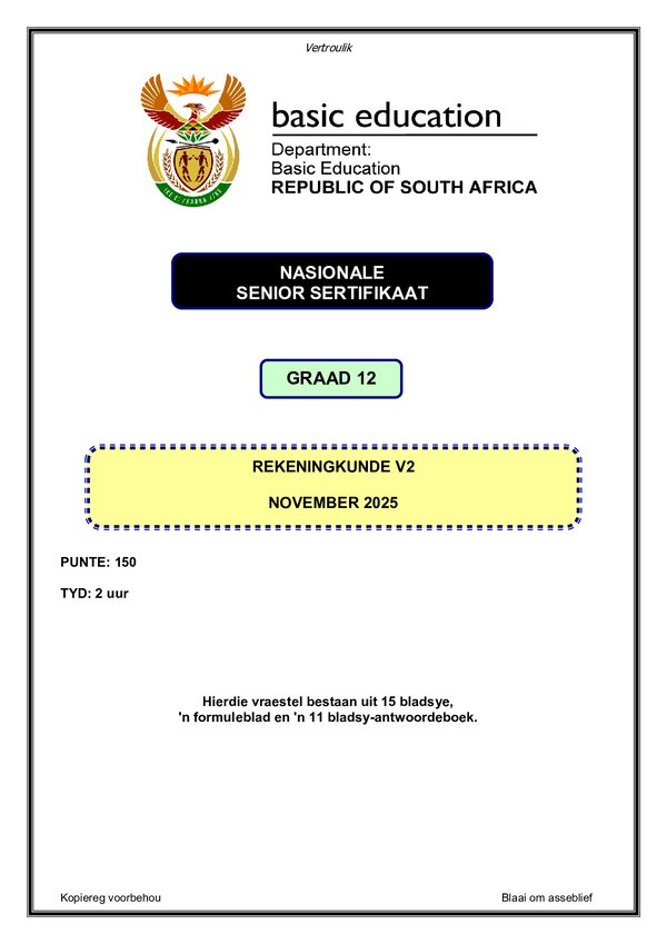 Paper 2 (Afrikaans) Gr12