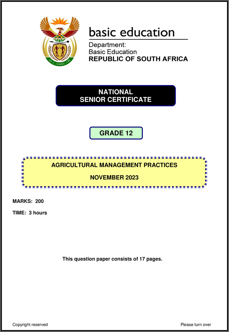 Agricultural Management Practices Nov 2023 Eng Gr12