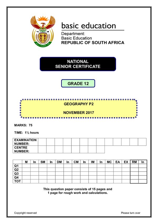 Geography Paper 2 (English)