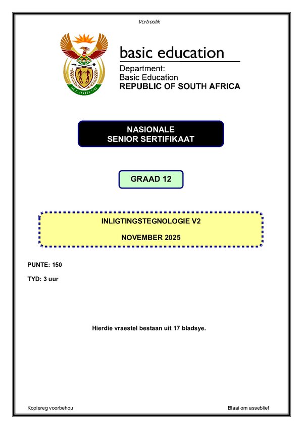 Information Technology Paper 2 (Afrikaans)