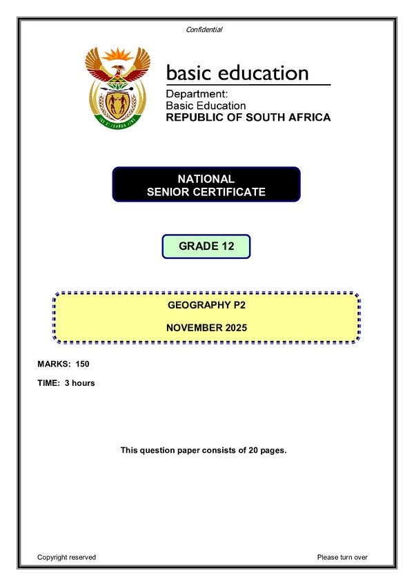 Geography Paper 2 (English)