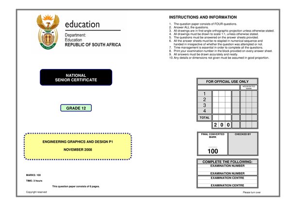 Engineering Graphics And Design P1 English