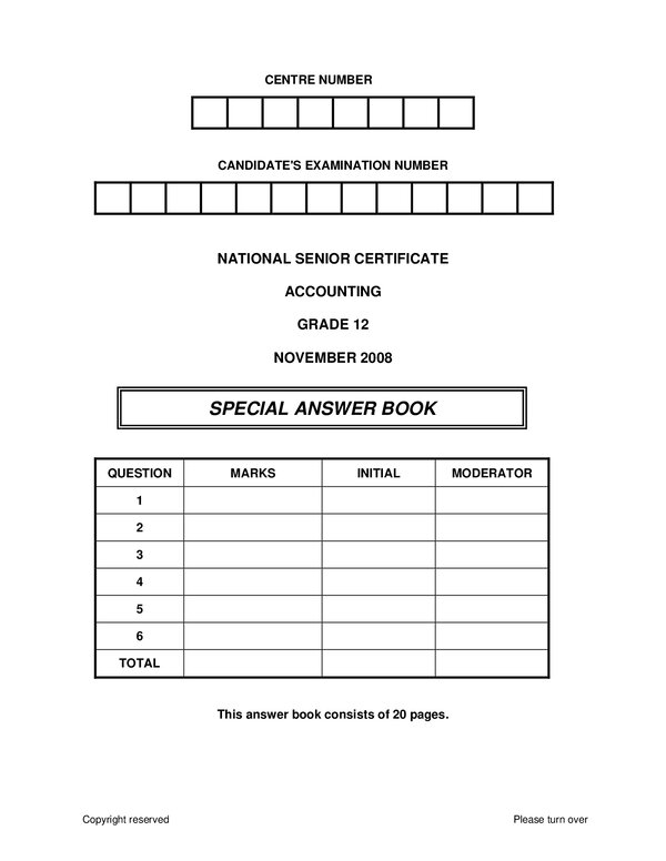 Accounting English Answer Book