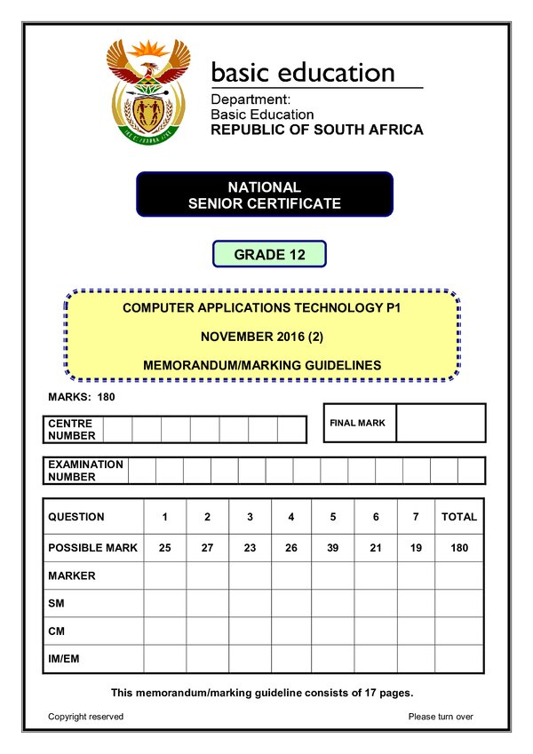 Computer Application Technology Memo P1 Eng Backup