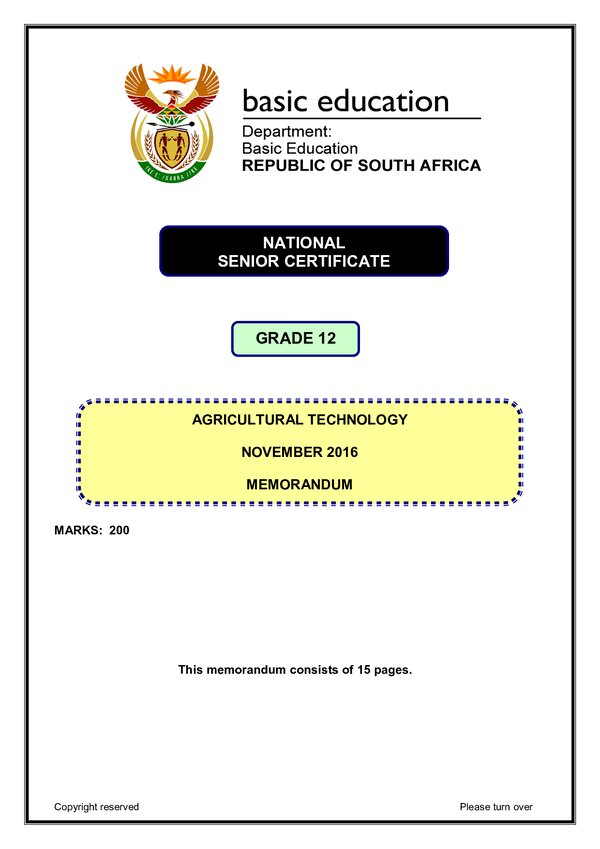 Agricultural Technology Memo 1 (English)
