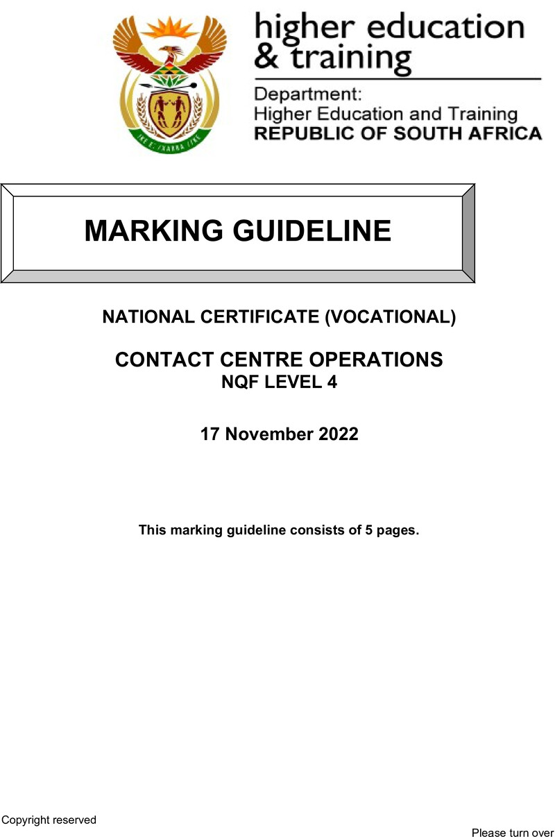 Nc680 Contact Centre Operations L4 Memo Nov 2022 Signed Off