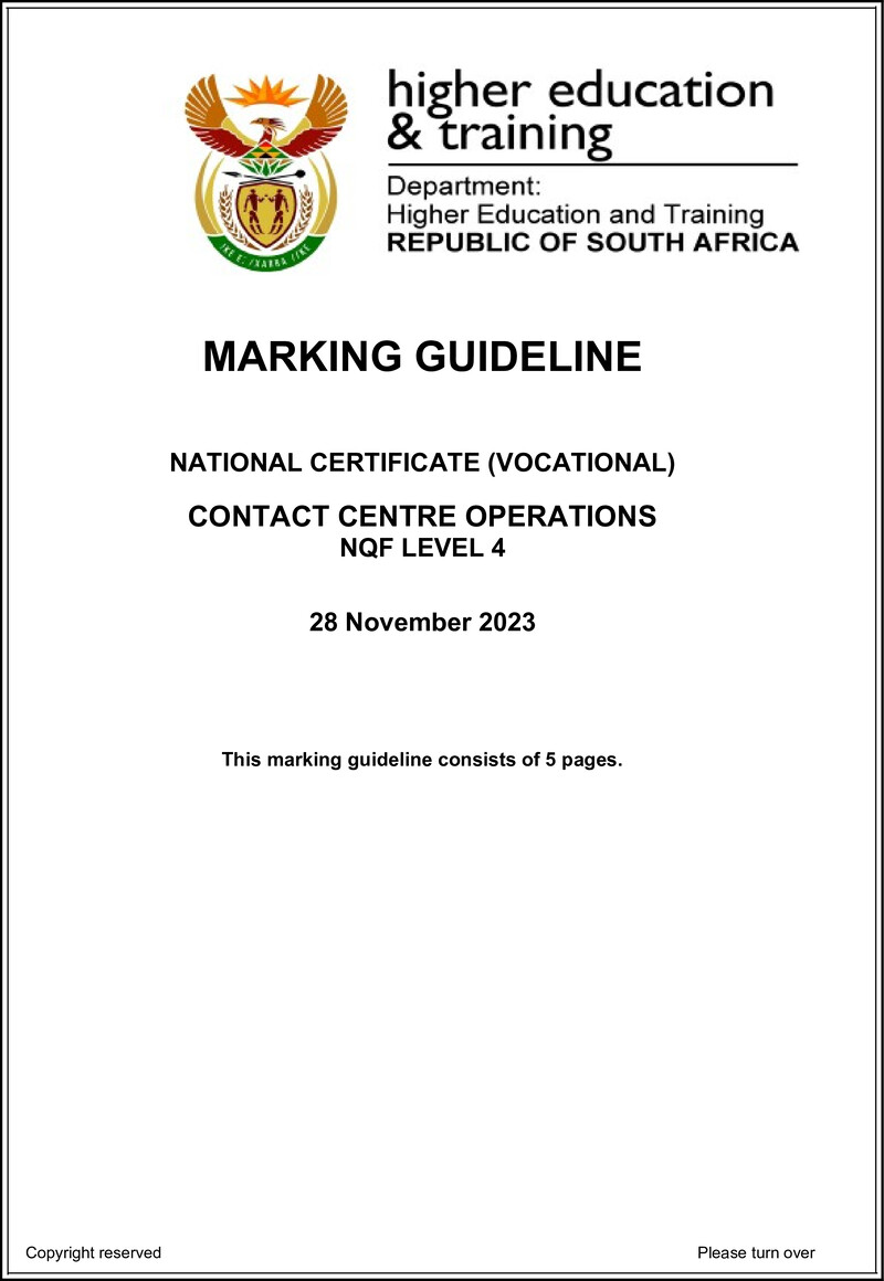 Nc680 Contact Centre Operations L4 Memo Nov 2023 Signed Off