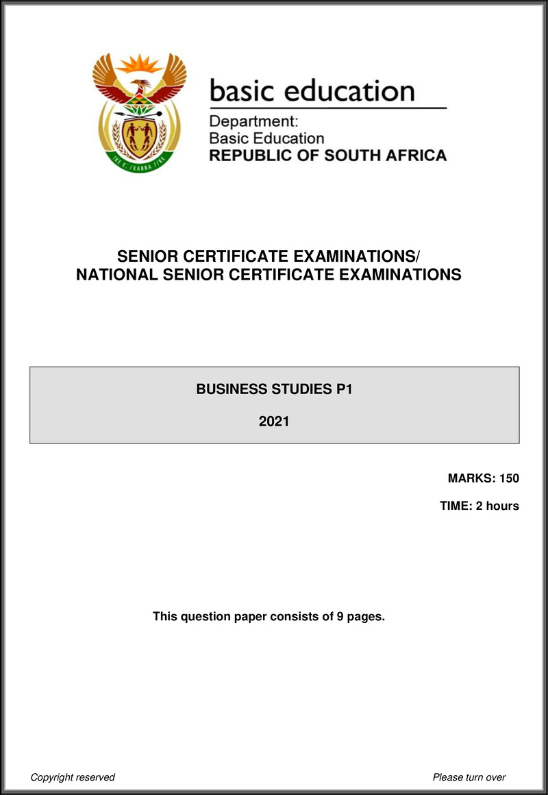 Business Studies P1 May June 2021 Eng Gr12