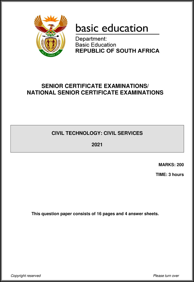 Civil Technology May June 2021 Civil Services Eng Gr12