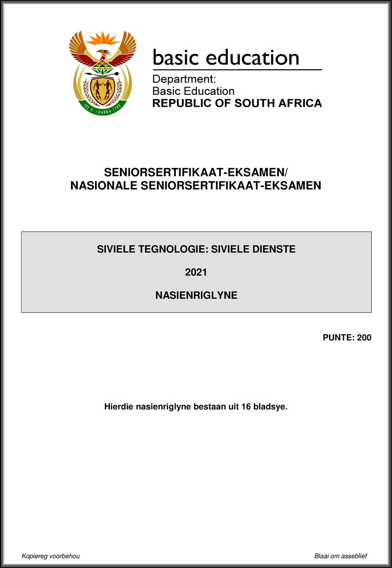 Civil Technology May June 2021 Civil Services Mg Afr Gr12