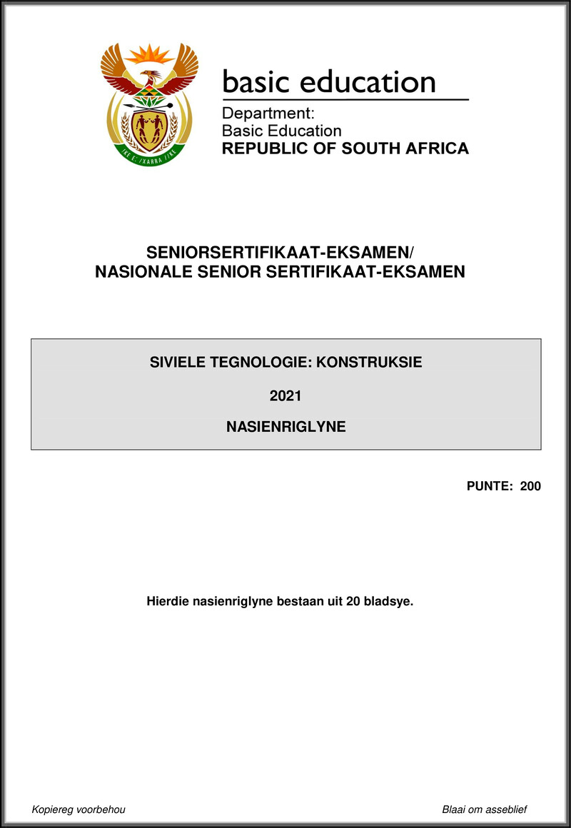 Civil Technology May June 2021 Construction Mg Afr Gr12