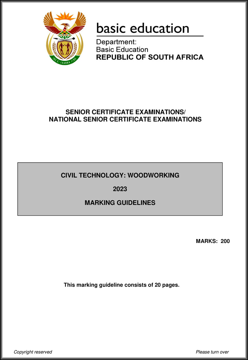 Civil Technology May June 2023 Woodworking Mg Eng Gr12