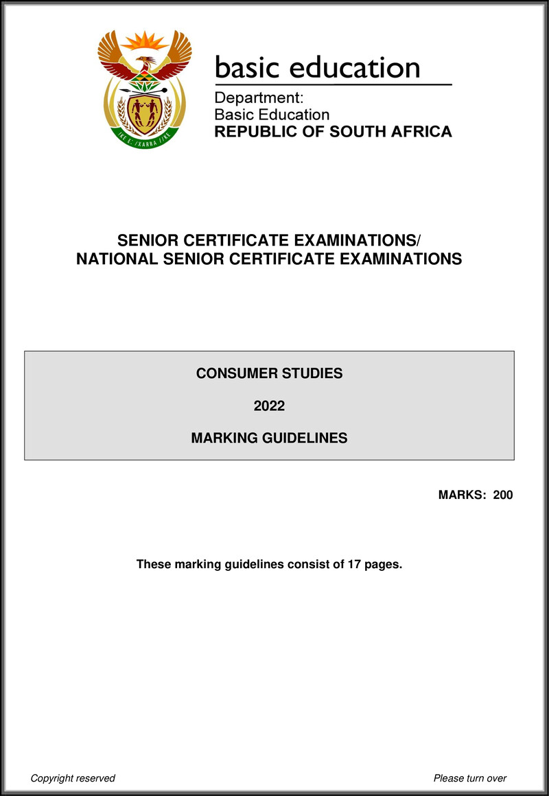 Consumer Studies May June 2022 Mg Eng Gr12