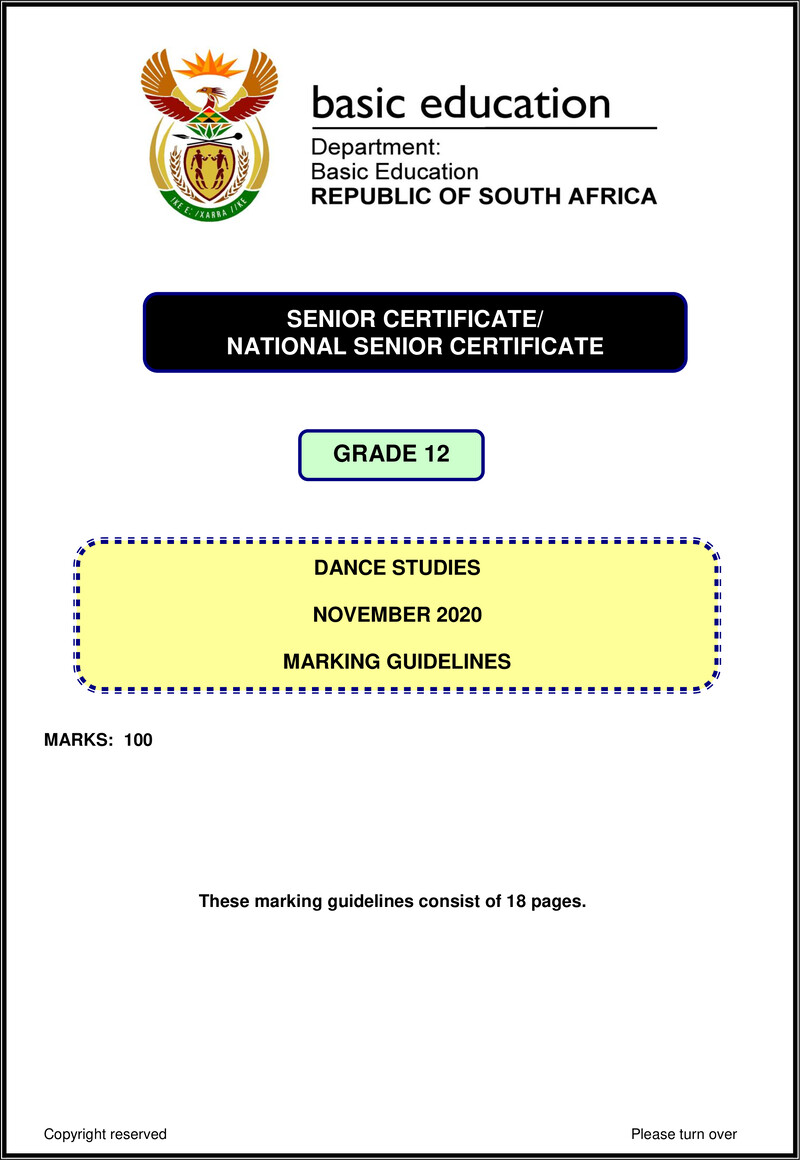 Dance Studies Nov 2020 Memo Eng Gr12