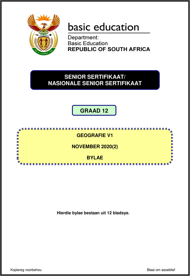 Geography P1 Nov 2020 Annexure Afr Gr12