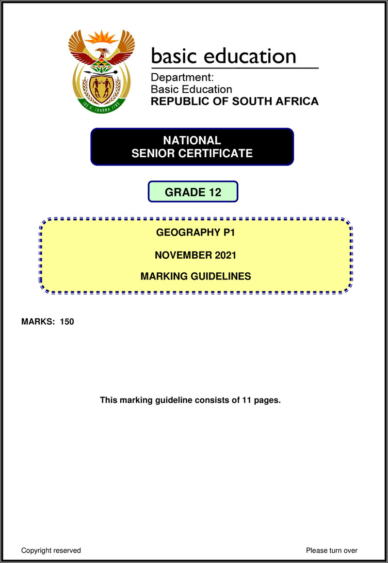 Geography P1 Nov 2021 Mg Eng Gr12