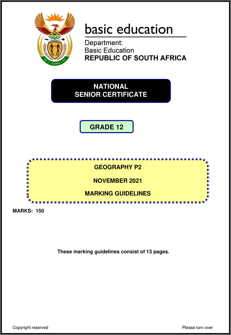 Geography P2 Nov 2021 Mg Eng Gr12