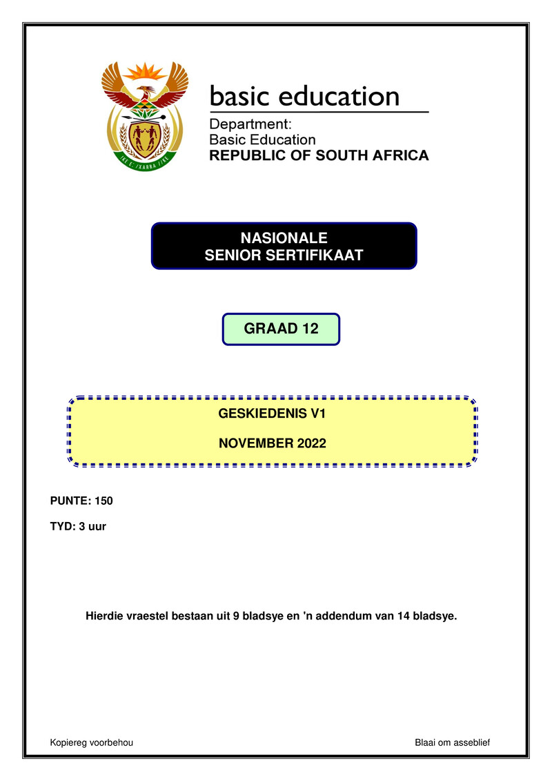 History P1 Nov 2022 Afr Gr12