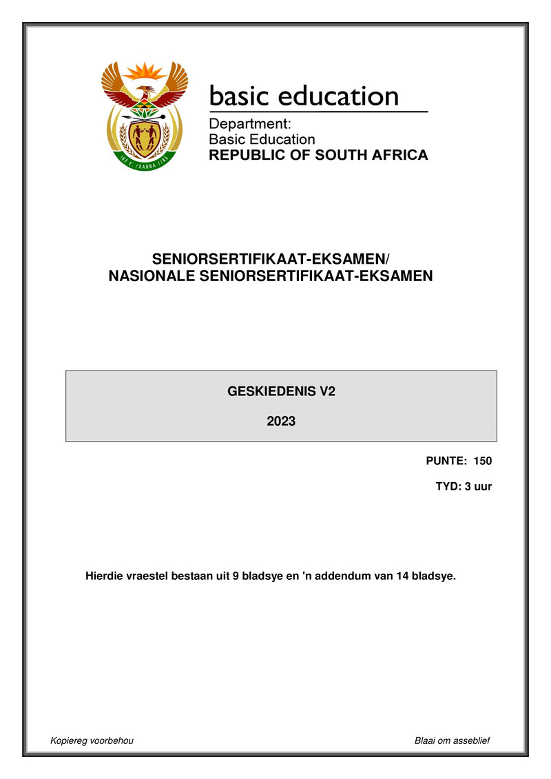 History P2 May June 2023 Afr Gr12