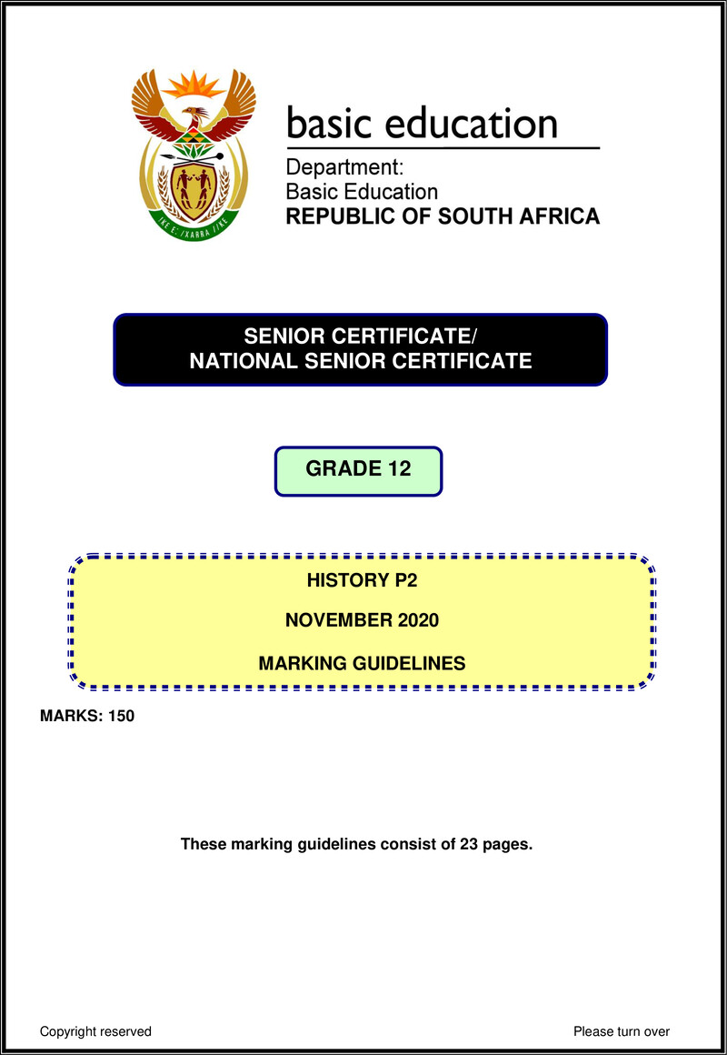 History P2 Nov 2020 Memo Eng Gr12