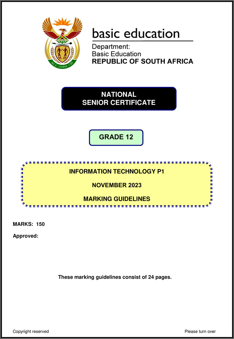 Information Technology P1 Nov 2023 Mg Eng Gr12