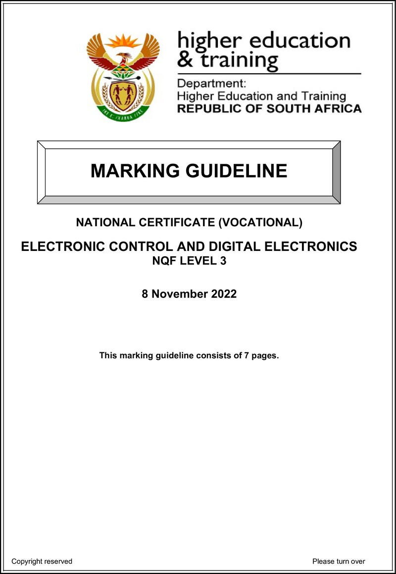 Nc970 Electronics Control And Digital Electronics L3 Memo Nov 2022