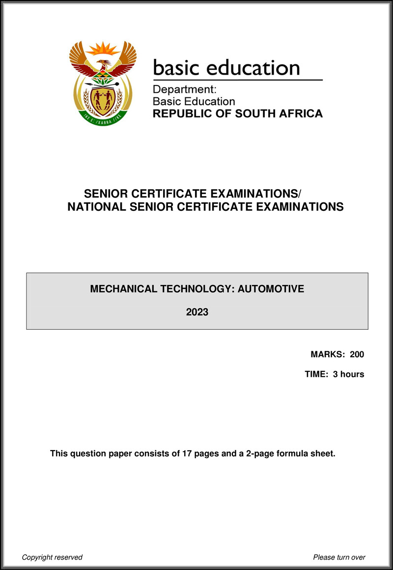 Mechanical Technology May June 2023 Automotive Eng Gr12