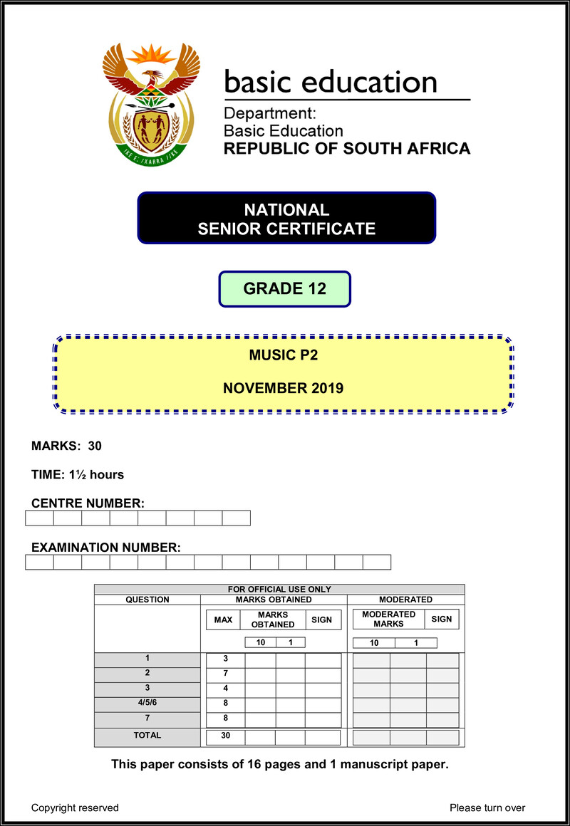 Music P2 Nov 2019 Eng Gr12