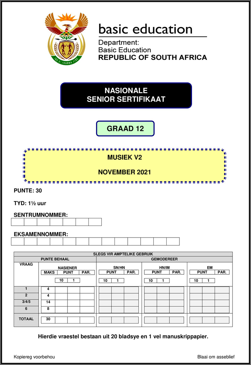 Music P2 Nov 2021 Afr Gr12