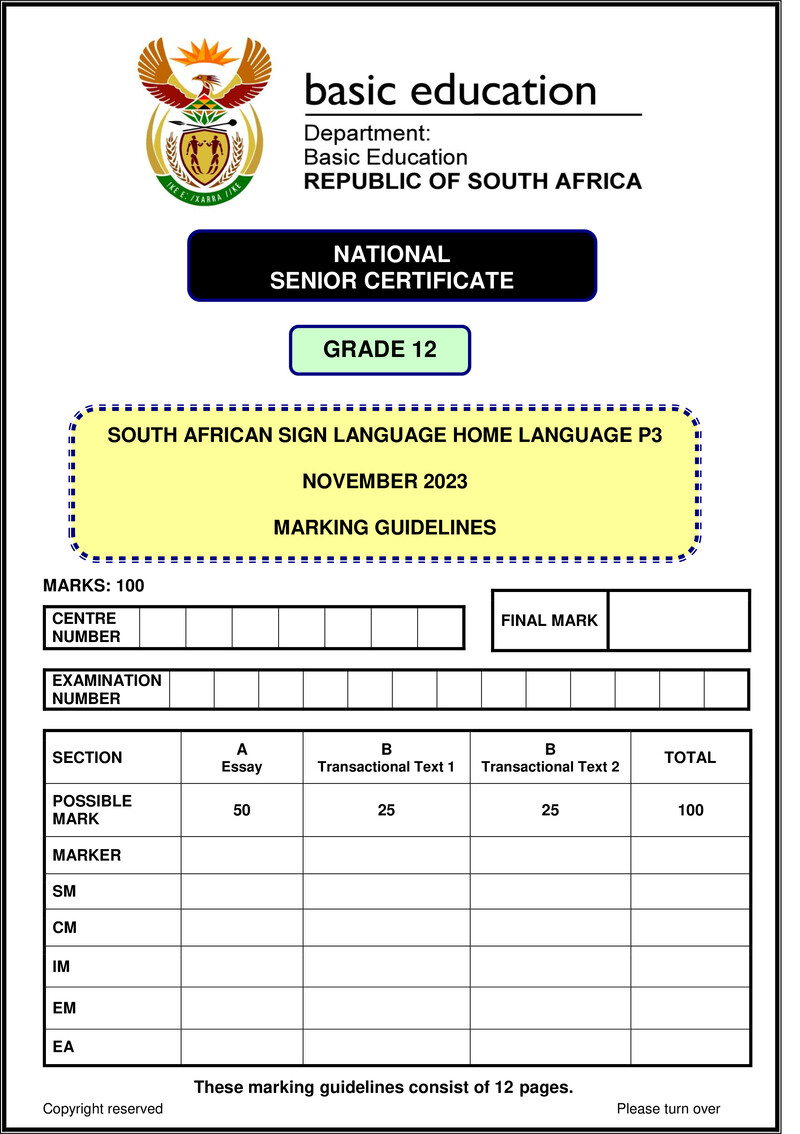 Sasl Hl P3 November 2023 Mg Gr12