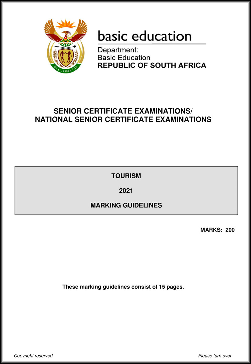 Tourism May June 2021 Mg Eng Gr12