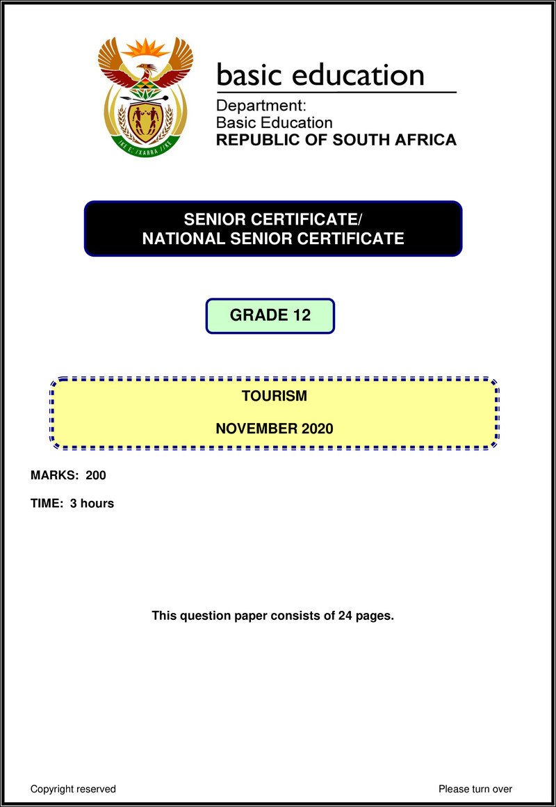 Tourism Nov 2020 Eng Gr12