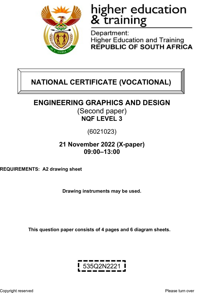 Nc1120 Engineering Graphics And Design L3 P2 Nov QP 2022 Edited