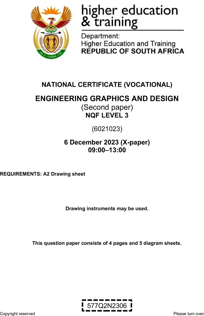 Nc1120 Engineering Graphics And Design L3 P2 QP Nov 2023 Signed Off