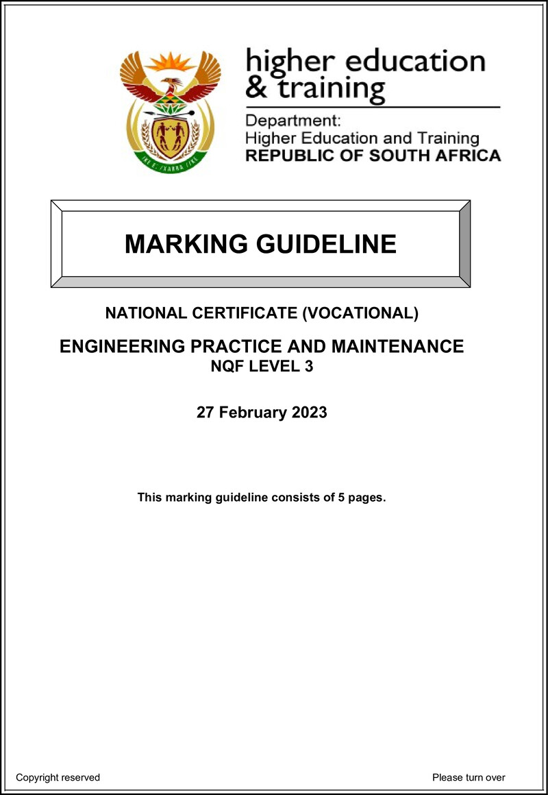 Nc1130 Engineering Practice And Maintenance L3 Supp Mg Feb 2023 Signed Off