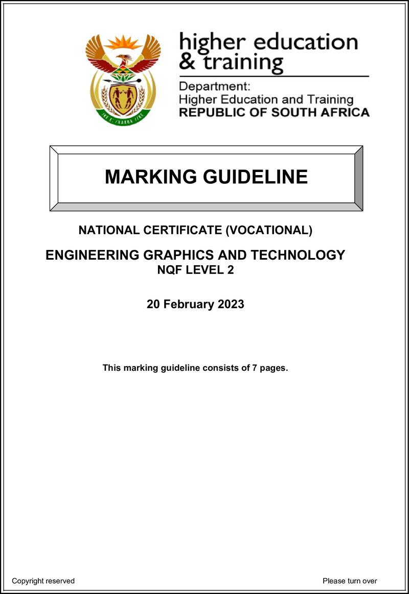 Engineering Graphics And Technology L2 Supp Memo Feb 2023