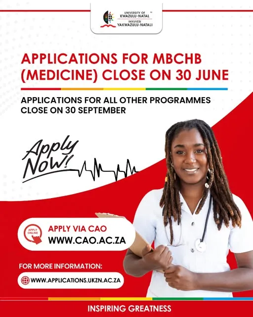 University of KwaZulu-Natal (UKZN) 2026 Applications Now Open