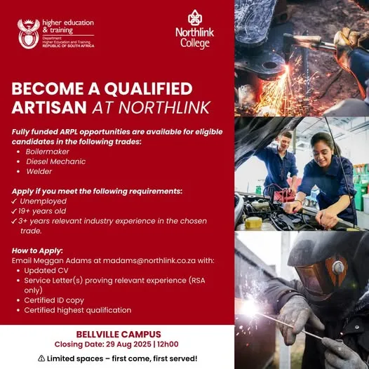 Become a Qualified Artisan – Northlink College Applications Open