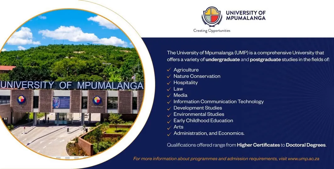 University of Mpumalanga (UMP) 2026 Registration and Application Guide