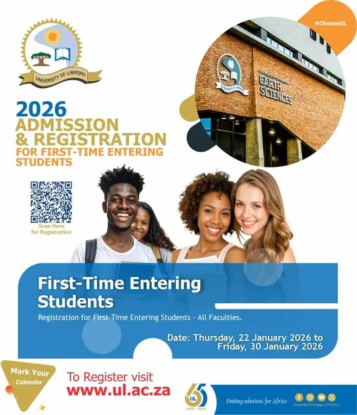 2026 Admission and Registration for First-Time Entering Students University of Limpopo